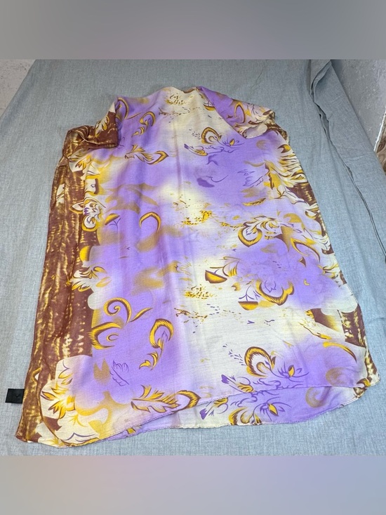 Source Unknown Accessories - Lavender & Gold Printed polyester scarf